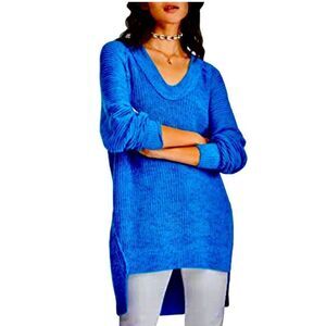Free People “Sunday Scoop” Oversized Hi-Low Sweater